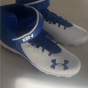 Under Armour Royal Blue and White Sports Cleats